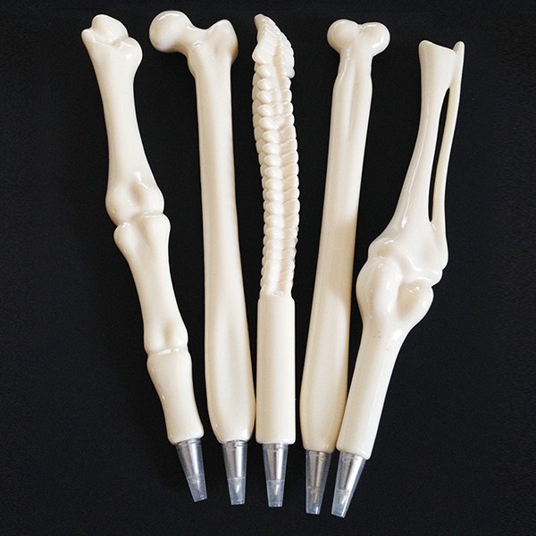 Korean version of creative stationery student prizes realistic bone shape ballpoint pen gift pen wholesale