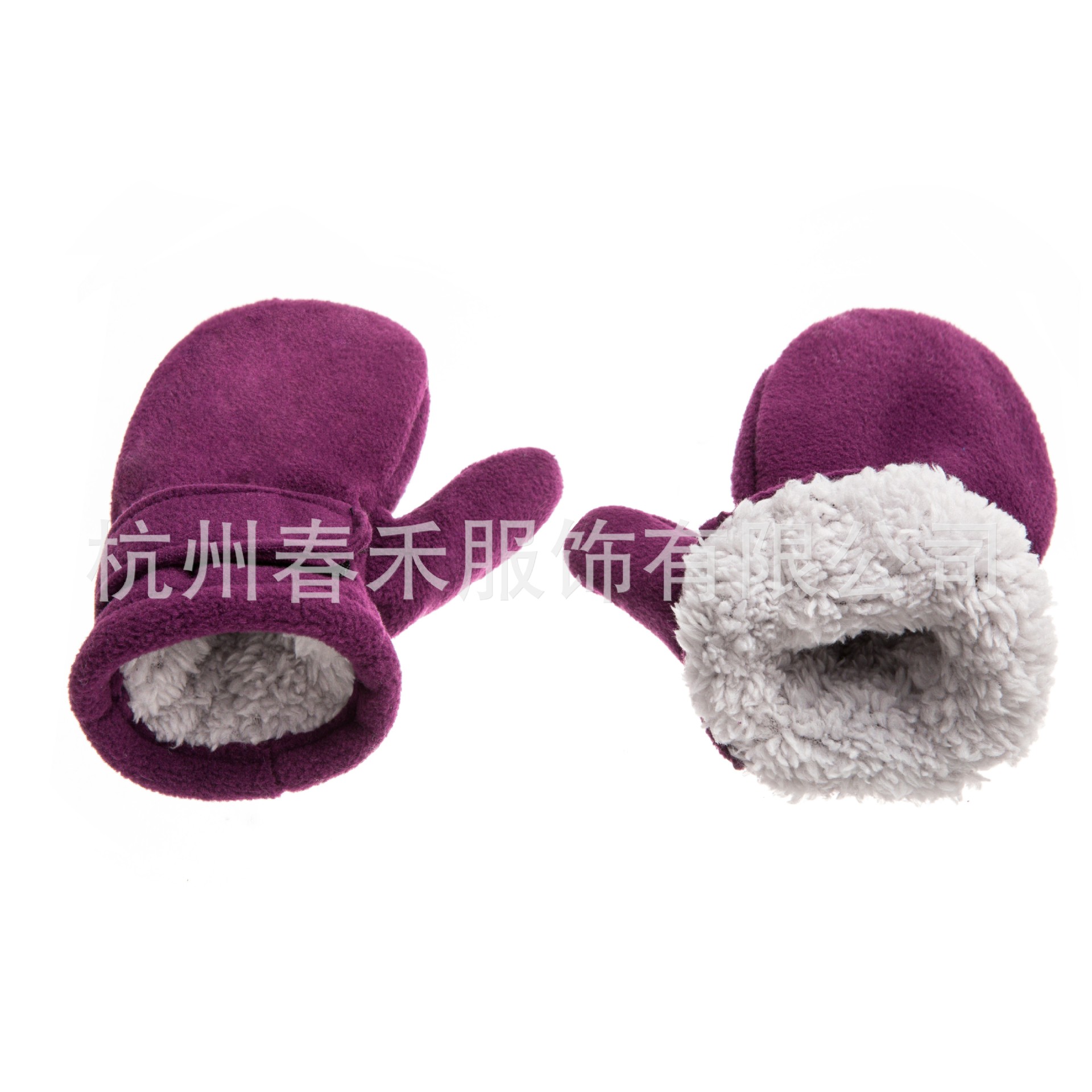 Picture of Spot 10 Colors Amazon 3 Size Cross-Border E-Commerce Kidsren's Mittens Polar Fleece Comfortable Velvet Velcro Gloves