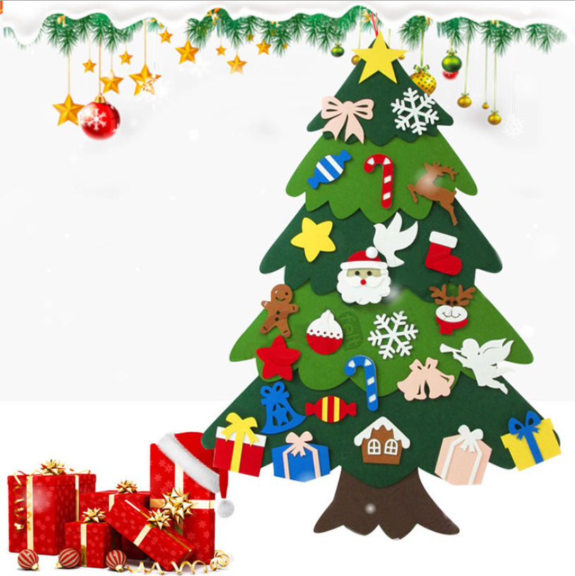Manufacturers Wholesale Large Quantities of Felt Christmas Ornaments, Children's DIY Decorations, Hanging Ornaments, Christmas Tree Toys