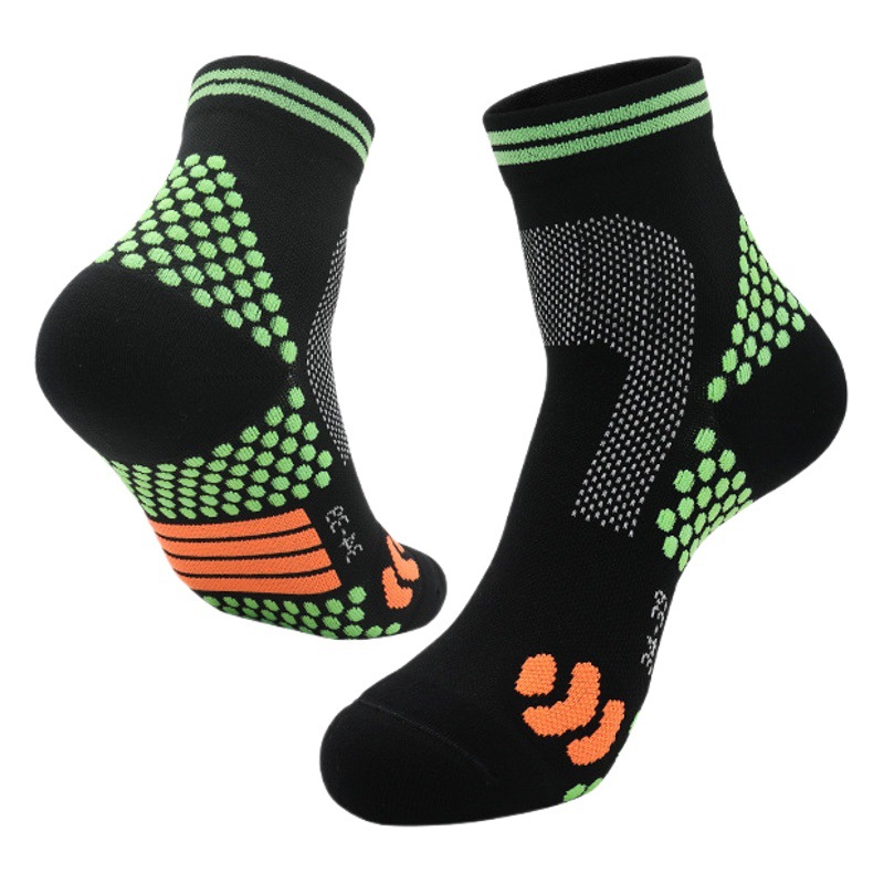 Medium and short tube compression socks running socks women fitness rope skipping elastic pressure socks towel bottom muscle energy calf socks wholesale