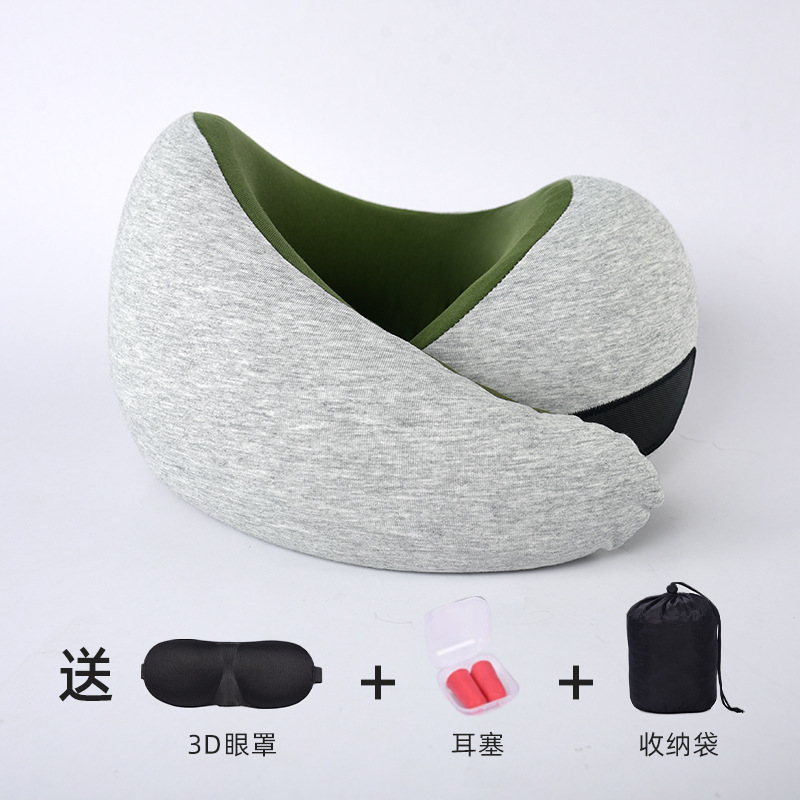 Picture of Travel U-shaped Aircraft Pillow Cervical Cervical Neck Protection Pillow Memory Foam U-shaped Pillow Collectable Folding Pillow