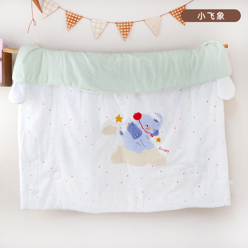 Picture of 2024 Bamboo Fiber Class a Embroidered Long-Staple Cotton Spring and Autumn Quilt Bamboo Cotton Constant Temperature Breathable Cartoon Newborn Cover Blanket for Infants and Children