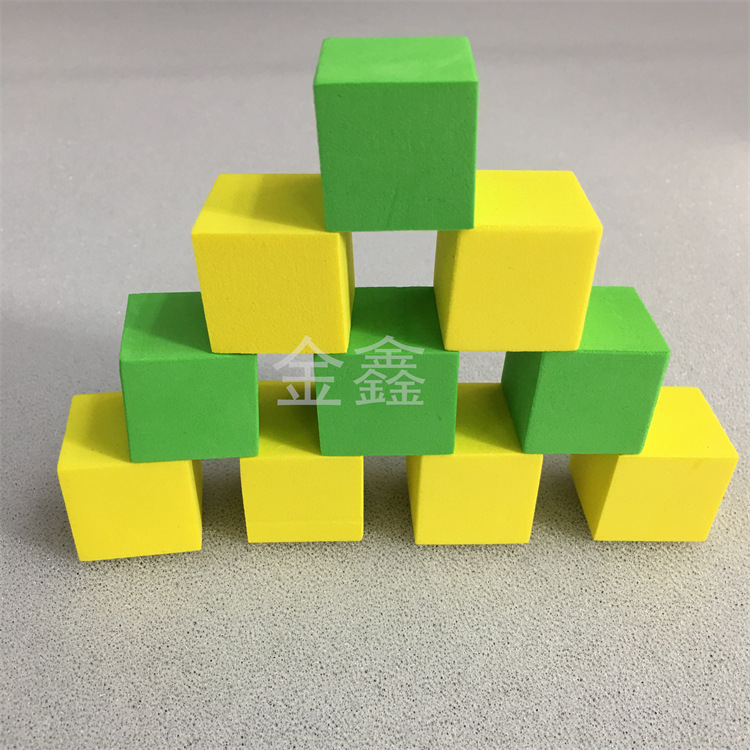 EVA cube building block toy six-sided printing EVA material square sponge cylindrical EVA special-shaped wire cutting molding