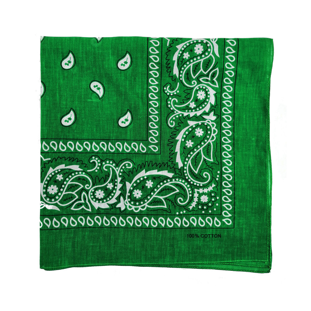 Picture of Cross-Border Outdoor Multi-Functional Hip-Hop Hip-Hop Cotton Headscarf Tie-Dyed Paisley Sunflower Square Scarf Bandana