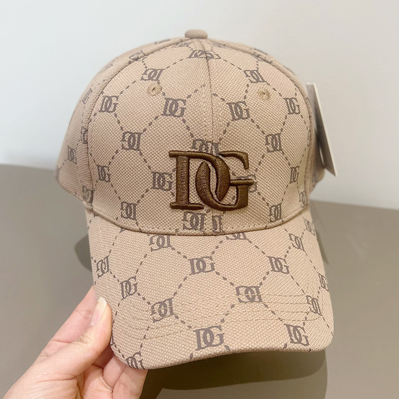 Spring and Summer New Letter Embroidered Hard Top Baseball Cap Women's Fashion Sunshade Cap Big Head Sun Protection Hat Men's Trendy