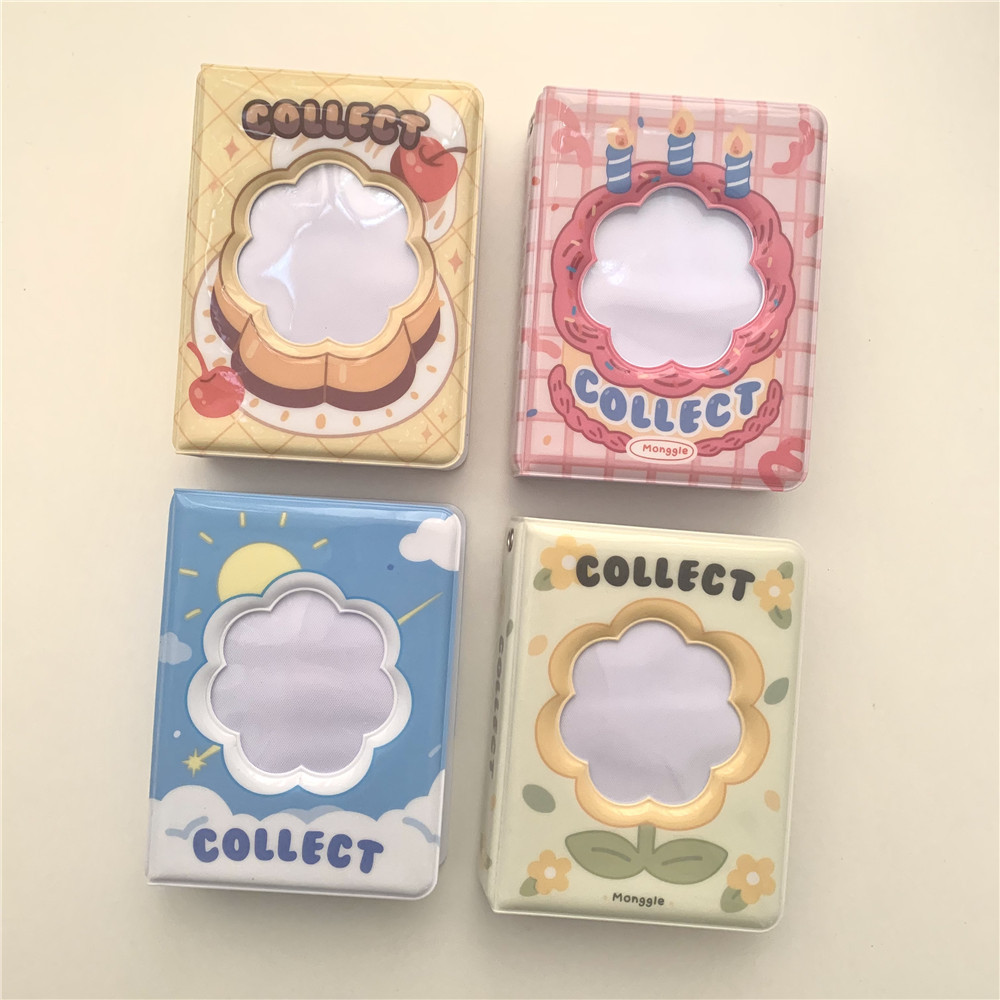 Ins Cute Blue Sky and White Cloud Pattern Cut Out 3inch Polaroid Mini Photo Album Star Chasing Idol Album Photo Card Storage