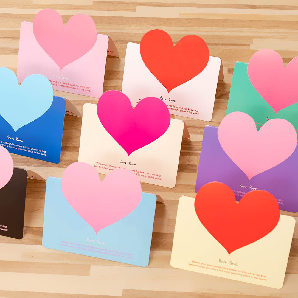 Cross-border South Korea Creative Universal Love Greeting Card Christmas Valentine's Day Small Card Birthday Tanabata Blessing Message Card