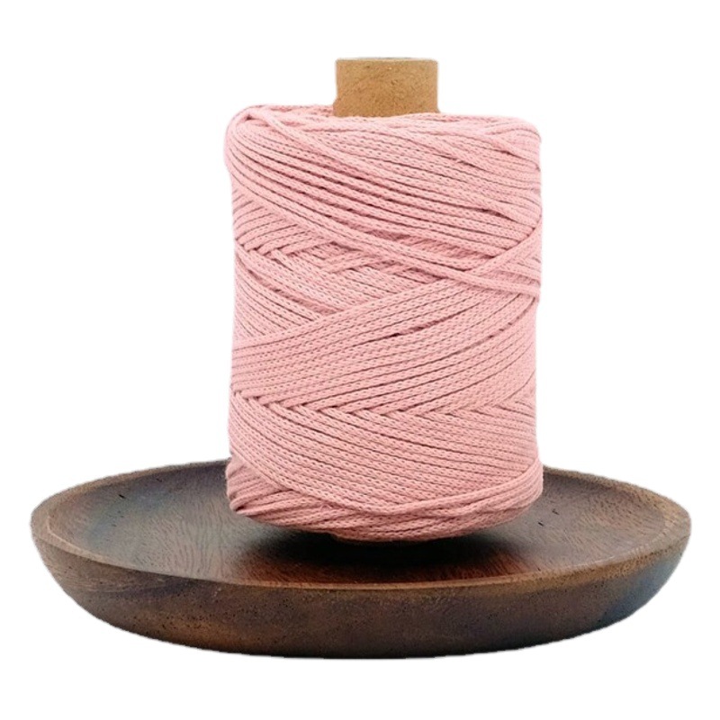 Wholesale color 1.5mm round strand yarn combed cotton thread crochet wool knitting handmade thread DIY cotton rope