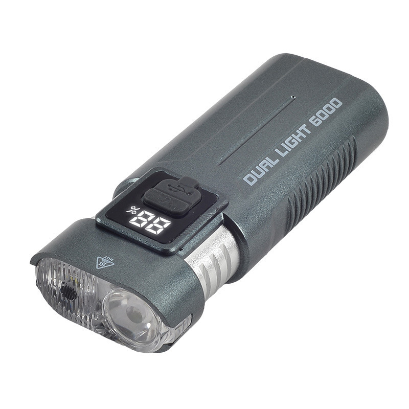 Picture of New LED Aluminum Alloy Strong Light Bicycle Light Rechargeable Flashlight Night Ride Highlight Mountain Ride Front Light