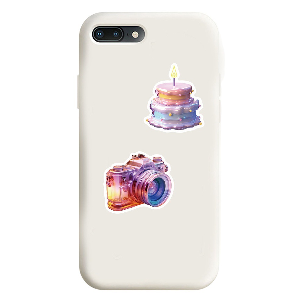 50 cartoon 3D gift icon graffiti stickers decorative hand book guitar skateboard luggage waterproof stickers