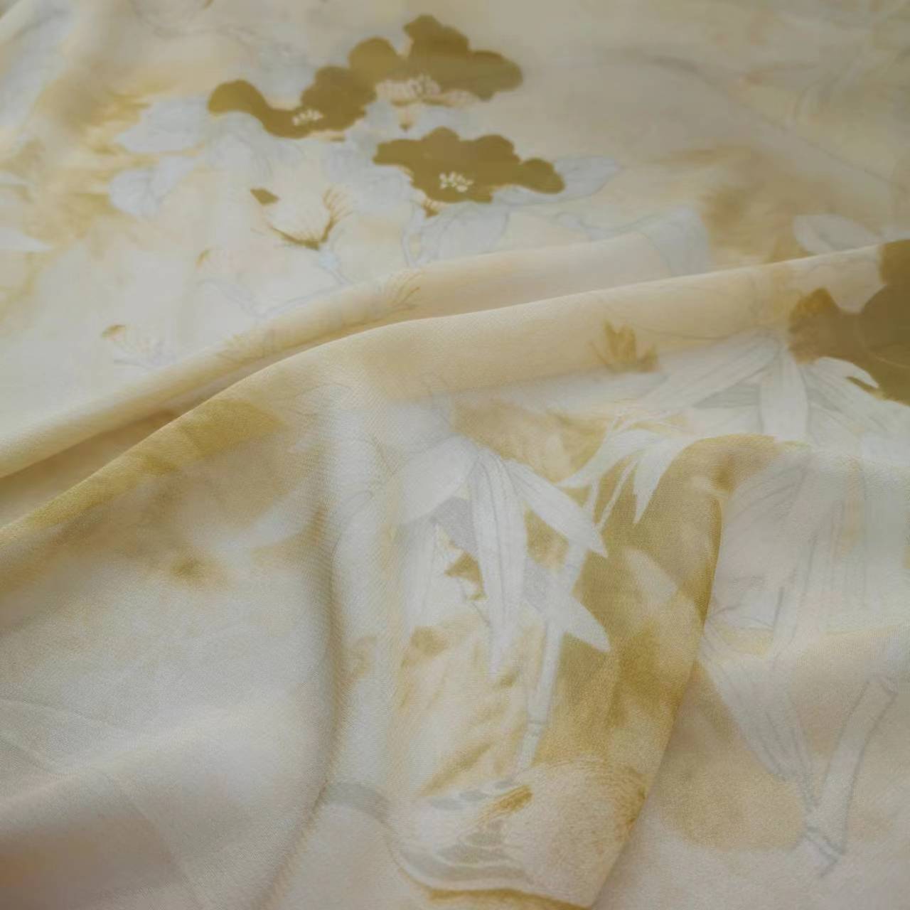 Picture of National Style 9mm Silk Georgette Fabric Narrow Fashion Skirt Silk Fabric
