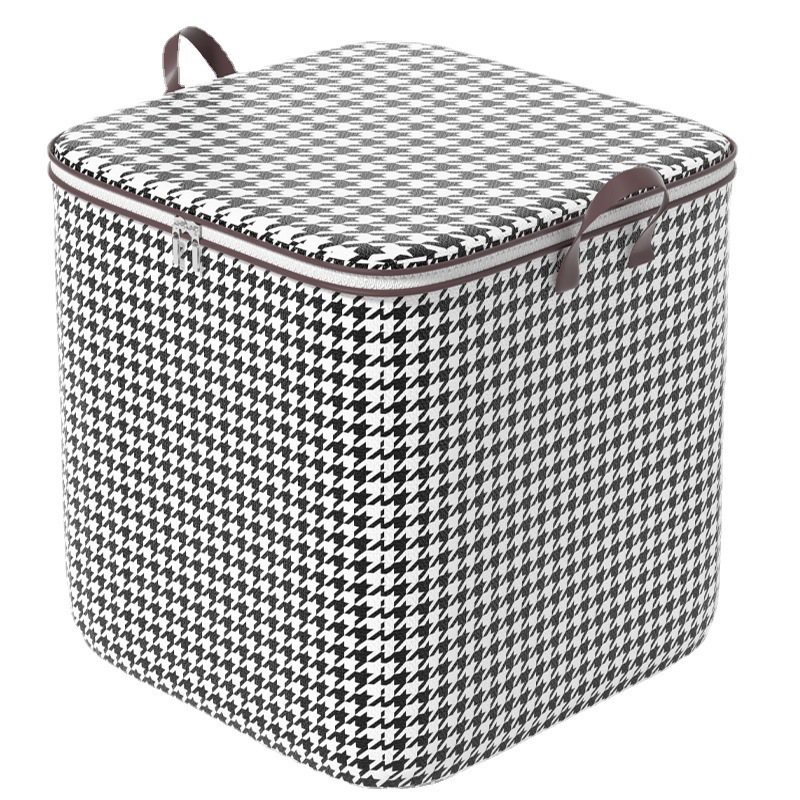 Picture of Houndstooth Storage Bag for Clothes and Quilts, Large Capacity Storage Bag, Moving Packing Bag, Storage Box, Moving Essential