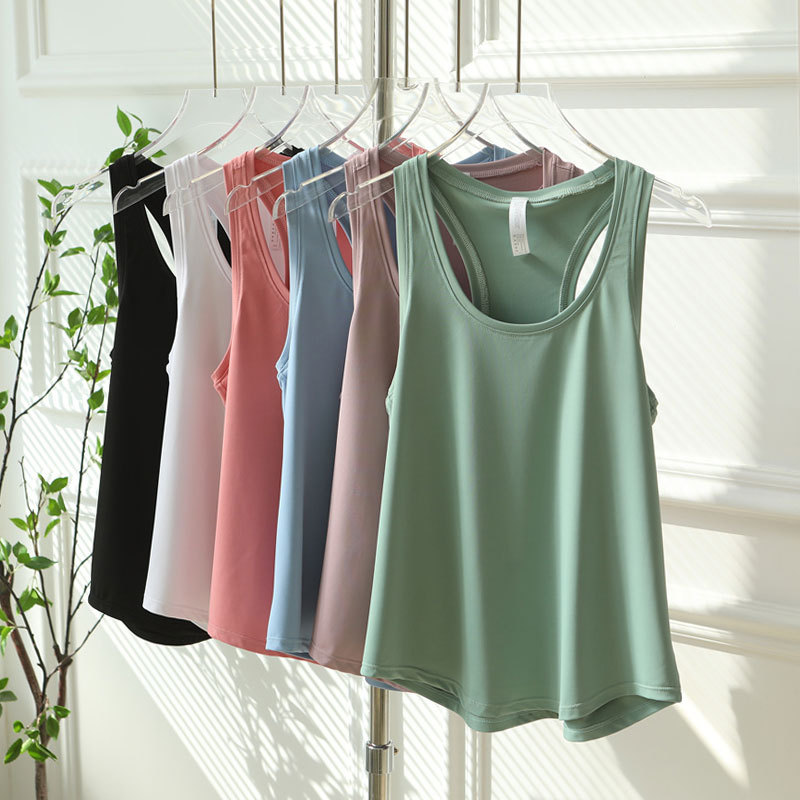 Yoga Vest Women's Quick-drying Sports Running Fitness I-back Top Sleeveless T-shirt Outer Wear Inner Loose Blouse