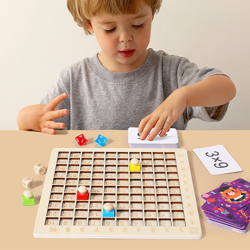 Picture of 99 Multiplication Table Children's Intelligence and Brain-benefiting 1999 Building Blocks Multiplication Formulas Add and Subtract Multifunctional Teaching Aware Table Game