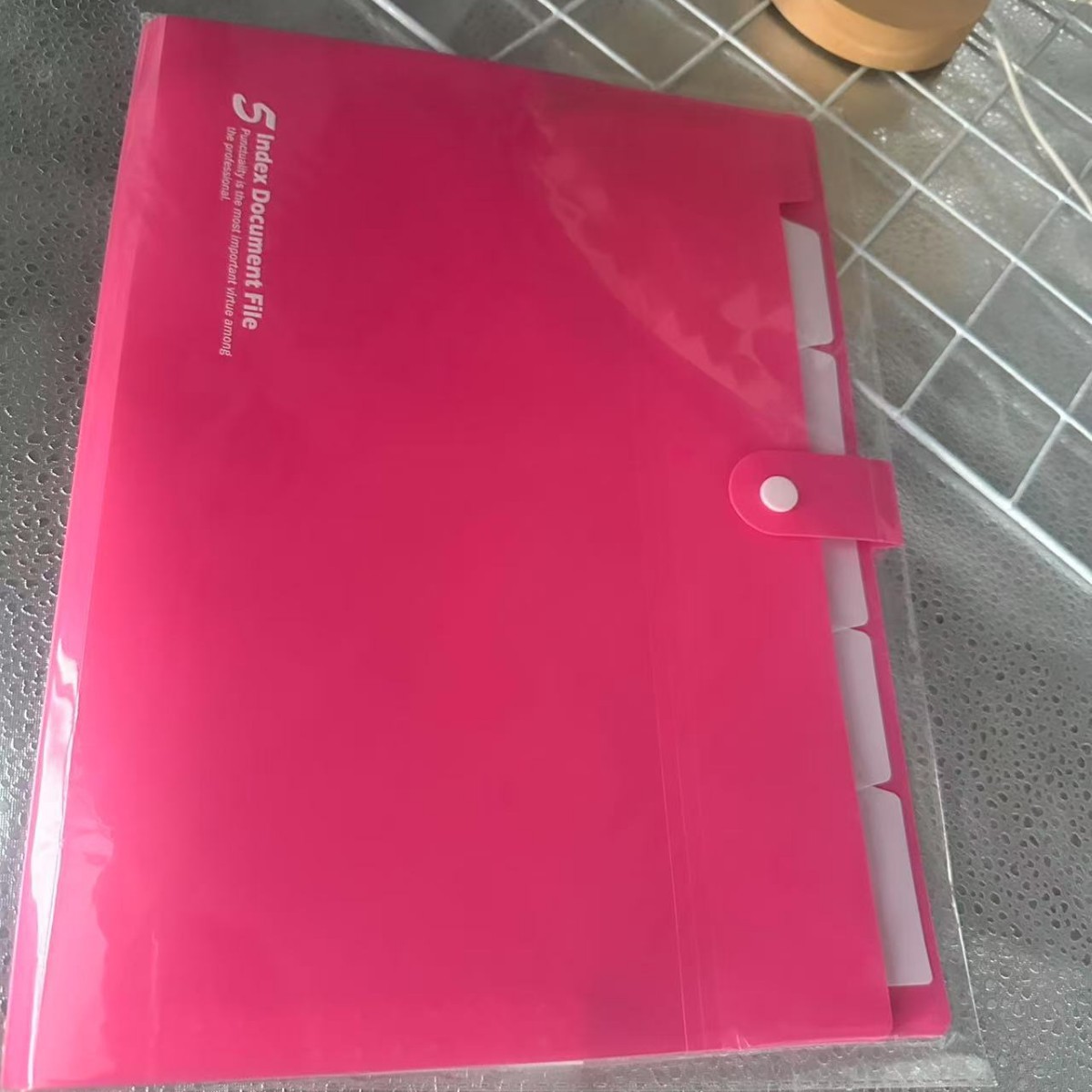 Picture of Plastic organ bag a4 multi-layer organ bag insert folder business multi-function file bag PP file bag in stock
