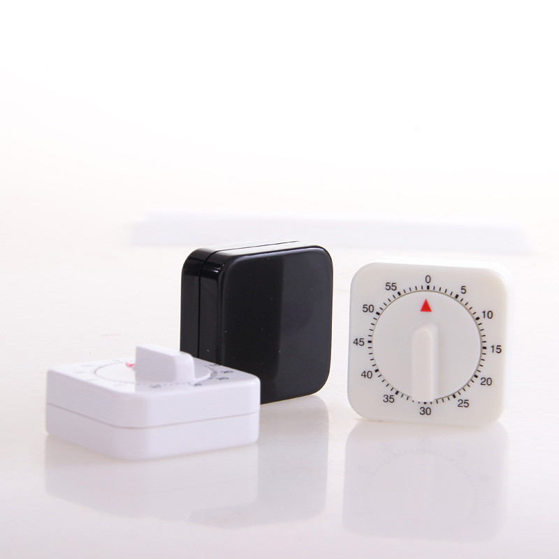 Picture of T203 Mini Small Square Home Kitchen Mechanical Timer Rotating Timer Hair Dye Timer Alarm Clock