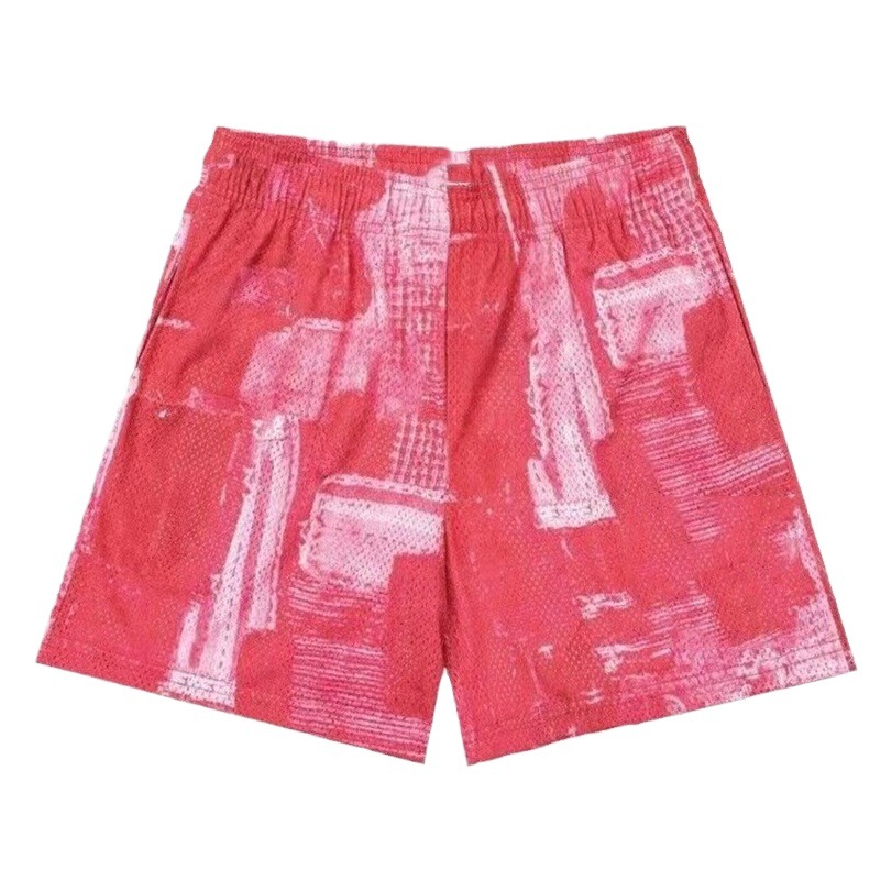 American Style Fitness Shorts Men's Muscle Fitness Sports Quarterpants Breathable Loose Knee Cross-border Shorts Fashion Brand