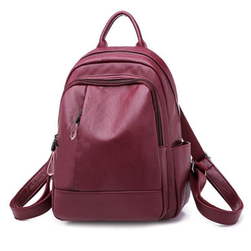 Picture of Backpack for Women 2025 New Trendy Korean Version Versatile Fashion Soft Leather Women's Backpack Female Student School Bag Women's Bag