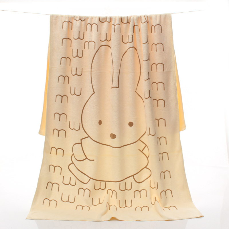 Picture of Microfiber thickened beach towel absorbent quick-drying adult large bath towel printed cartoon children's swimming bath towel wholesale
