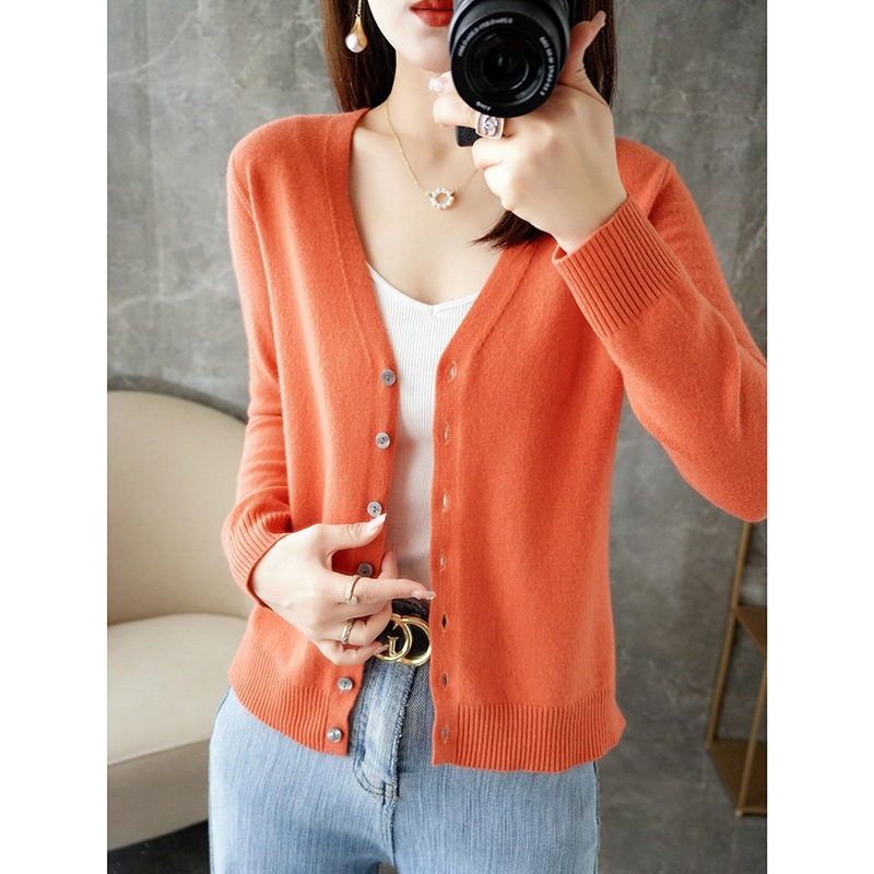 Picture of Knitted Cardigan, Large Size Sweater Cardigan, Women's Loose Cardigan, Short Autumn and Winter Outwear, Women's Long-Sleeved Jacket Base