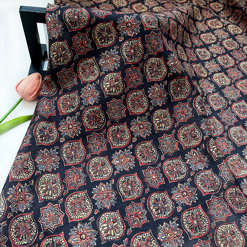 Ethnic Pattern Tencel Jacquard Fabric New Chinese Style Top Hanfu Cheongsam Dress Fabric 1.5m Width