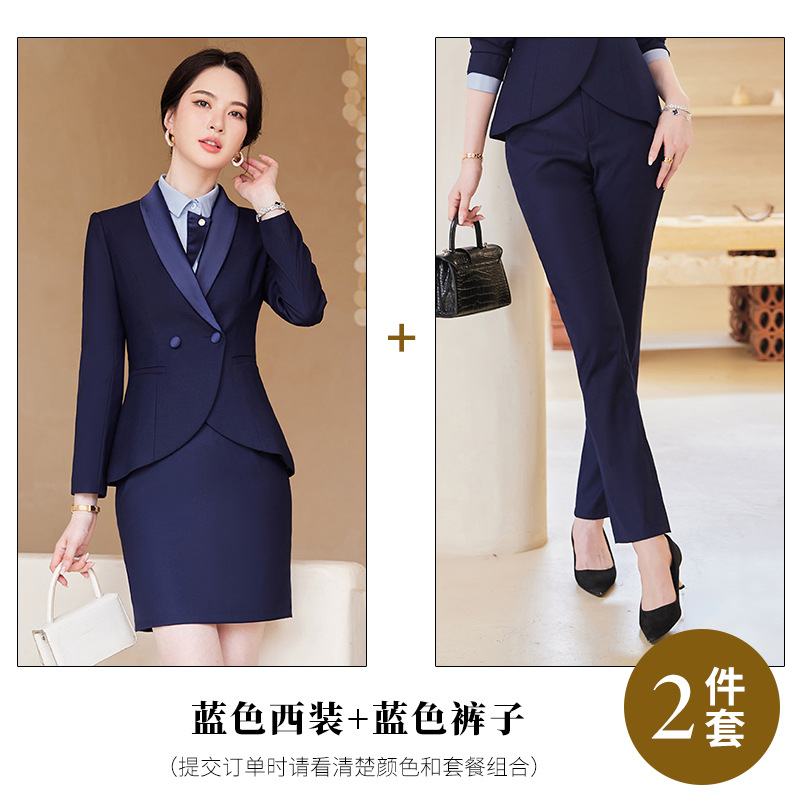 Picture of Temperament Suit Women's Long-sleeved Professional Suit Manager Dress Jewelry Store Work Clothes Teacher Interview Suit Two-piece Suit