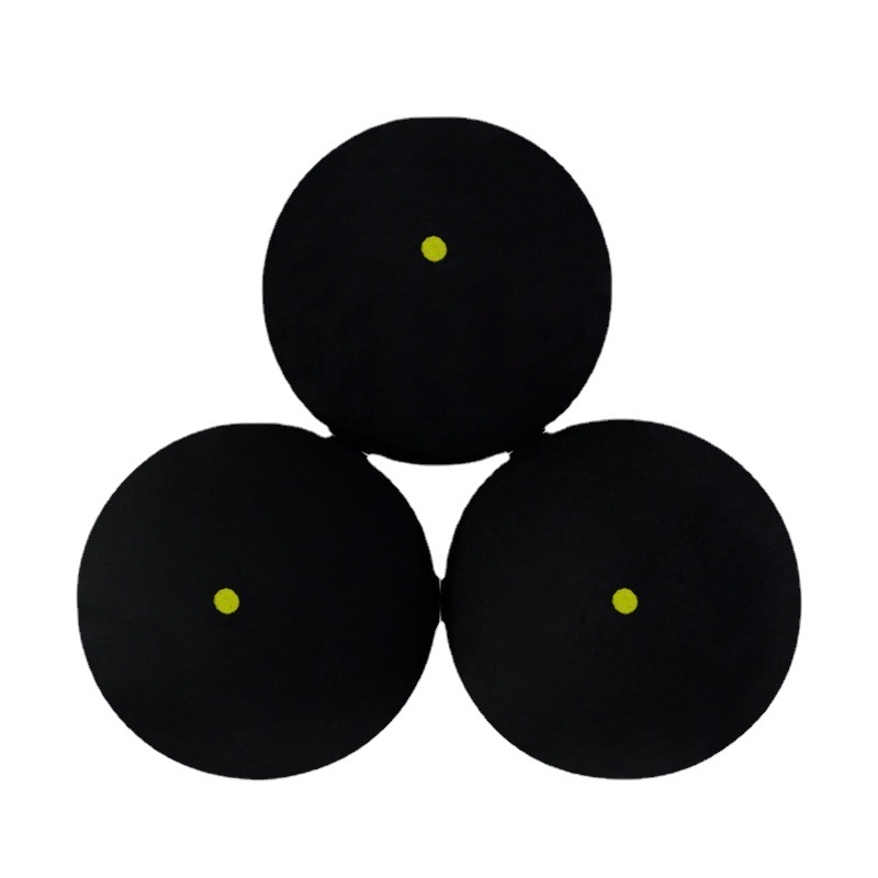 Picture of 3-piece single yellow dot squash slow into class FANGCAN square can genuine goods three-piece transparent bucket LOGO can be added