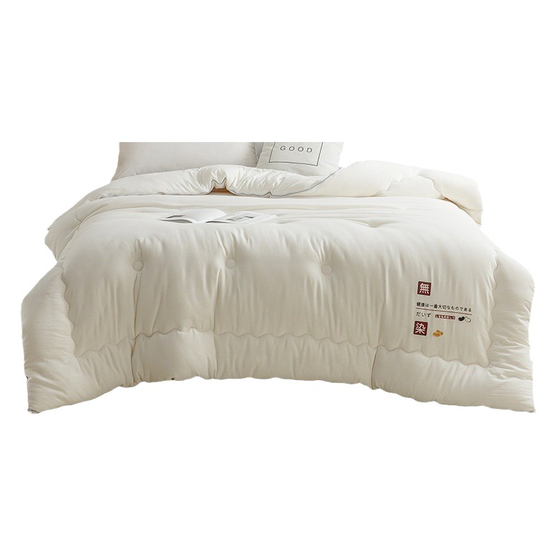 Quilt Class a Raw Cotton Soybean Fiber Quilt Undyed Quilt Spring and Autumn Quilt Core Student Bedding Warm Winter Quilt Thickened Cotton Quilt