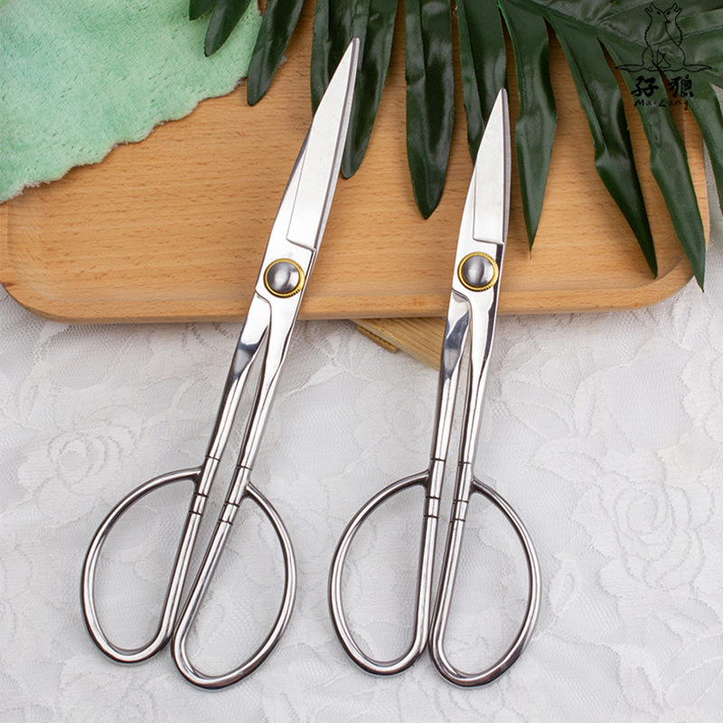 Double Wolf orchid leaf bud scissors potted gardening lengthened scissors bonsai pruning shears tree bud shears need to order