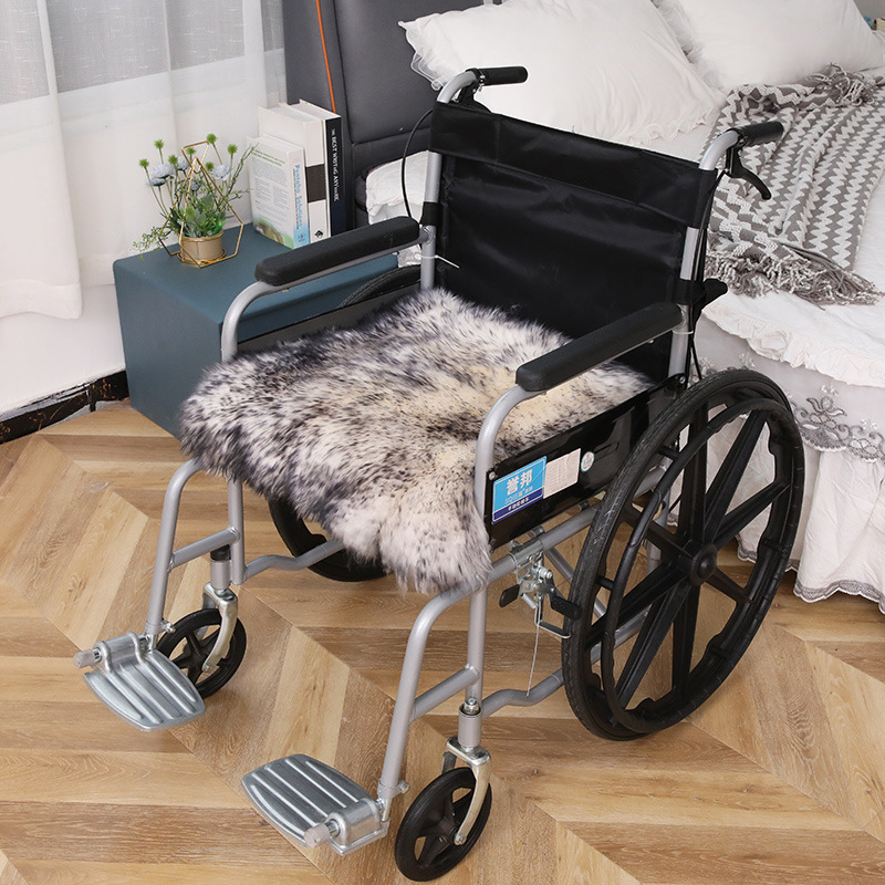 Picture of Wool Wheelchair Cushion Fur Integrated Sofa Cushion Living Room Bedroom Floor Mat Thickeneded Plus Logo Chair Cushion Wholesale