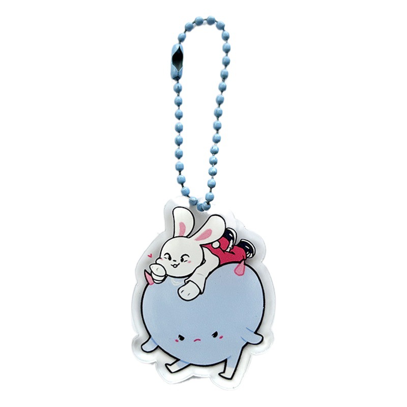 SK wandering children Cartoon Doll keychain bead chain small pendant keychain support star peripheral