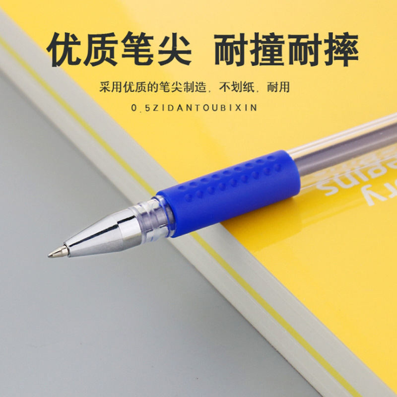 Picture of European Standard Gel Pen 0.5mm Bullet Needle Pen Ballpoint Pen Carbon Water Pen Signature Pen Office Examination Pen