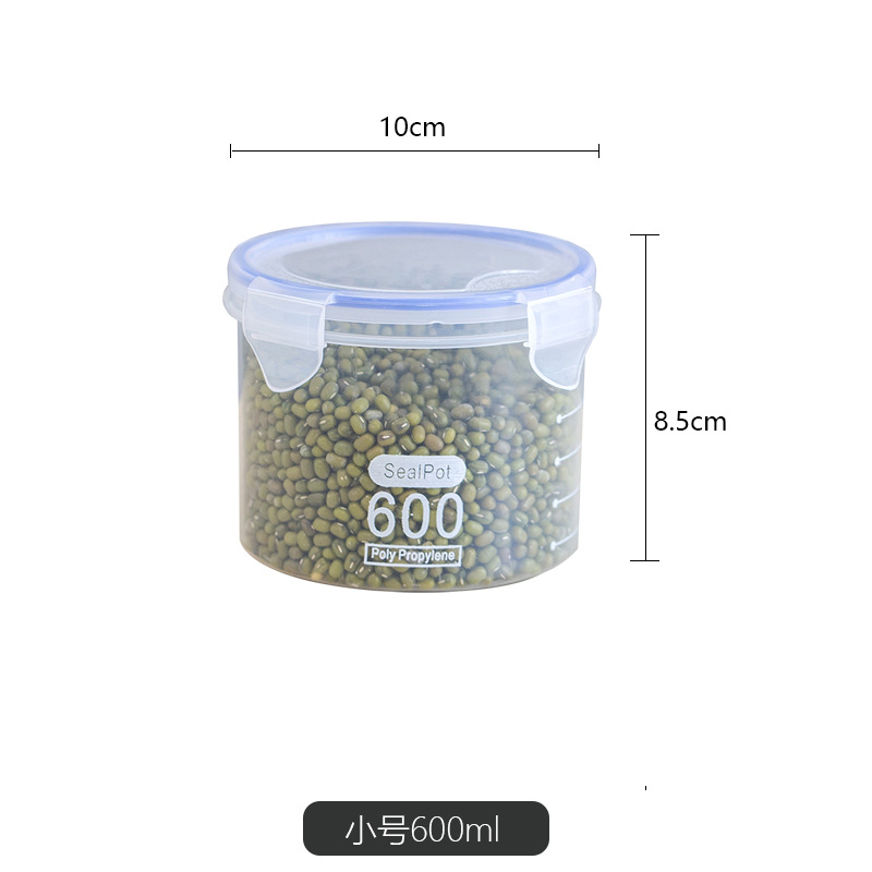Picture of Large Sealed Transparent Plastic Sealed Jar Milk Powder Jar Food Jar Kitchen Grain Storage Box Storage Jar