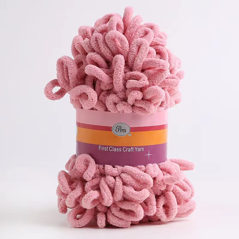 Picture of Loop Yarn Ear Yarn Medium-Thick Yarn for Hand Knitting DIY Pillows, Blankets, Scarves, Ice Yarn in Stock Wholesale