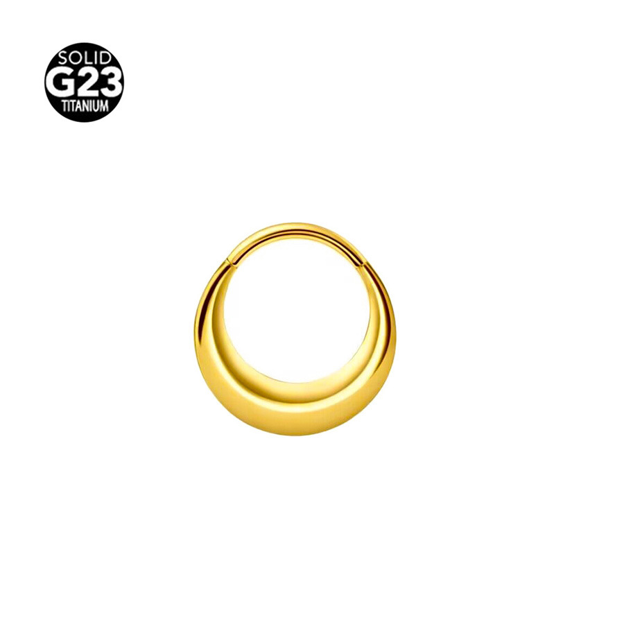 Picture of Cross-border explosions G23 titanium face triangle nose ring earrings 316 seamless nose ring ear ring body piercing jewelry