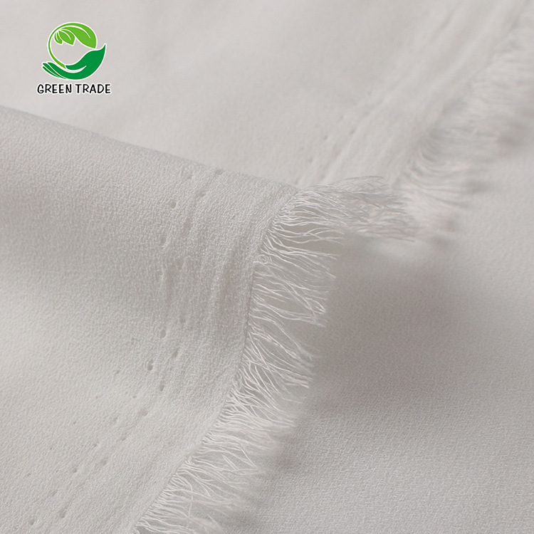White 100d four-sided stretch fabric linen thickened stretch linen culottes clothing fabric four-sided stretch