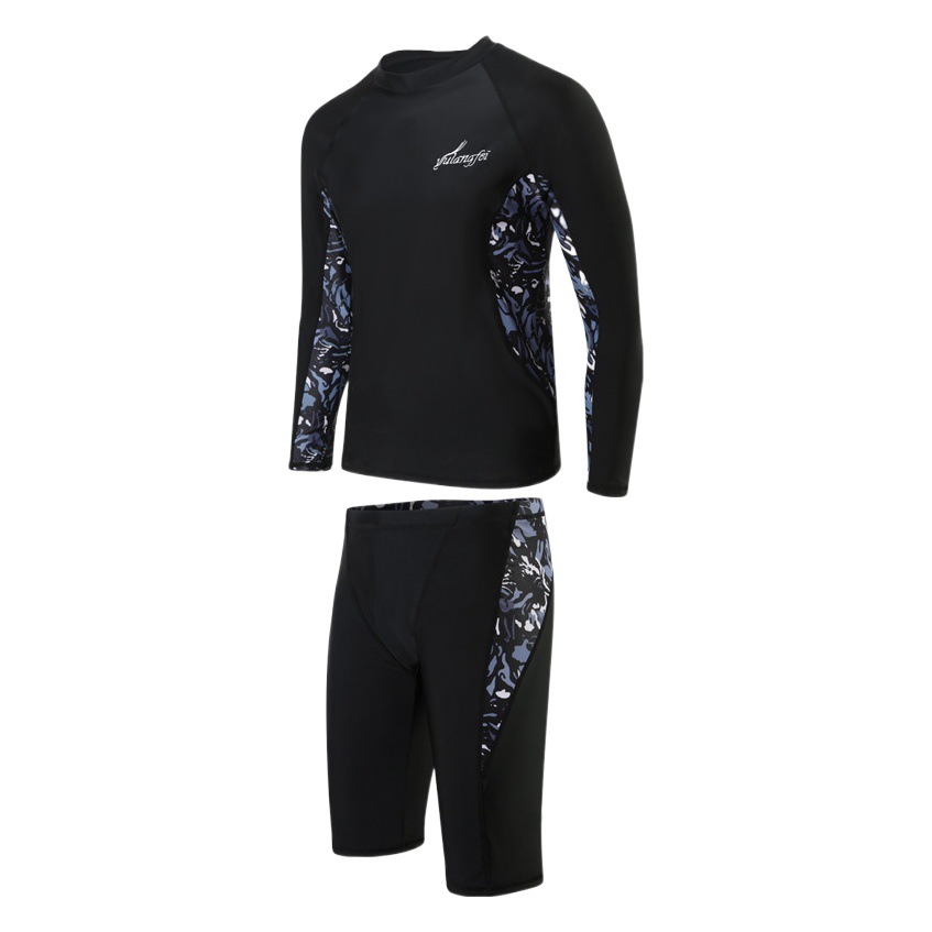 2022 New Extra Large 350 Jin Men's Swimming Suit Adult Split Large Size Swimming Trunks Five Two-Piece Swimsuit