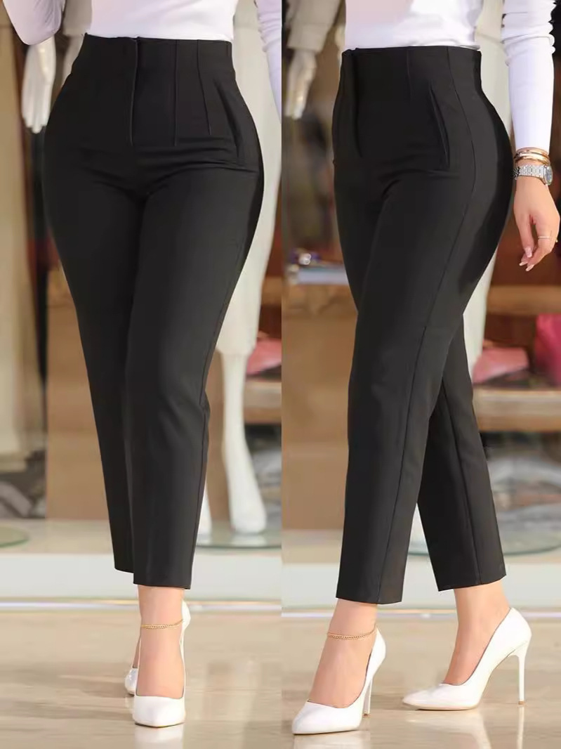 Wish Amazon independent station spring and summer new casual slim fashion women's pants