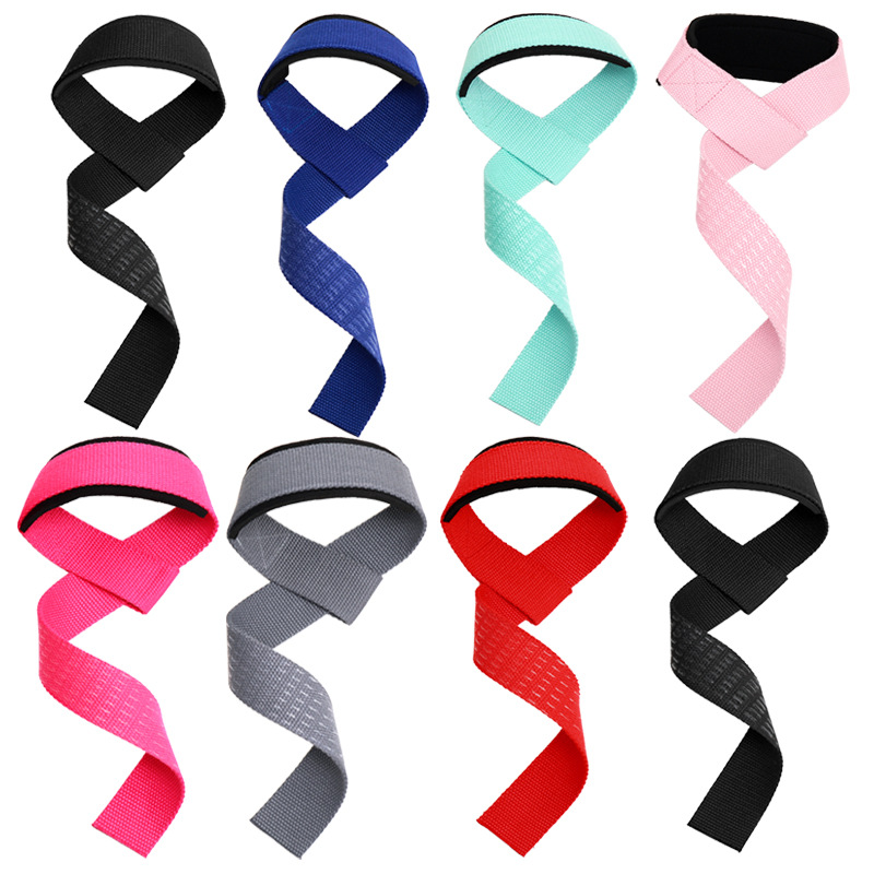 Adult Fitness Sports Booster Belt Pull-up Grip Belt Dumbbell Non-slip Silicone Wear-resistant Hard Pull Protective Belt