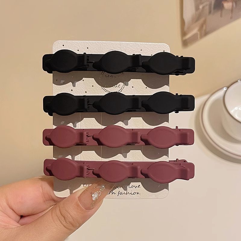Picture of Flocking Hair Clip Women's Front Head Bangs Clip Side Clip Short Hair Transition Artifact Broken Hair Clip Duckbill Clip Headdress