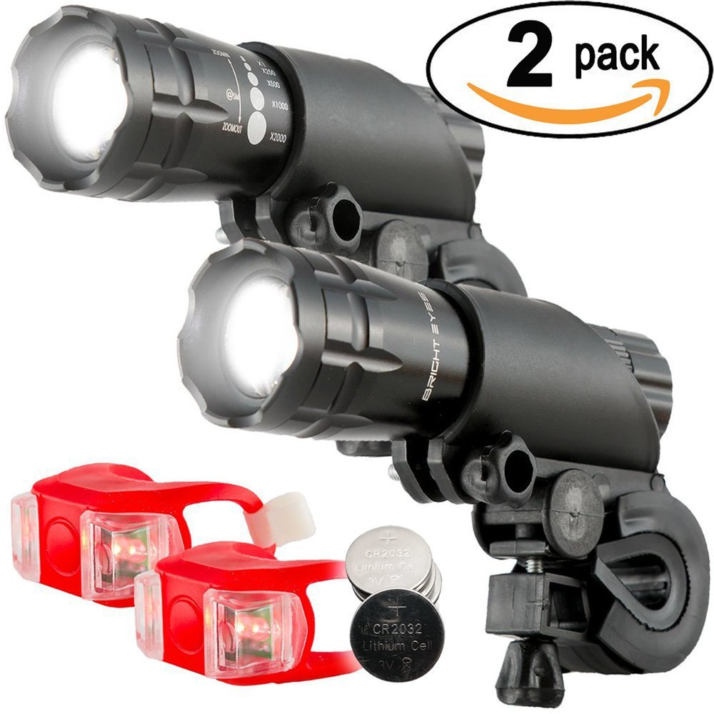 Wholesale outdoor mountain bike front light tail light silicone lamp helmet light bicycle warning light suit decoration