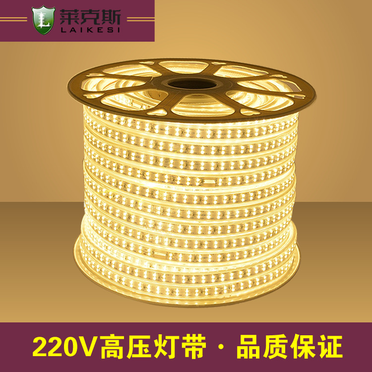 LED strip 5050/5730/2835 double row three row monochrome highlight waterproof high voltage colorful strip direct sales