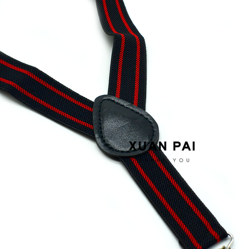 Picture of Children's 2.5cm Strap Clip Vintage Striped Series Boys and Girls Universal Suspender Belt Baby Autumn and Winter Pants Clip