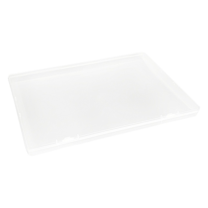 1.7 high transparent plastic empty box components digital organizing box Note hand account stationery paper clip storage box