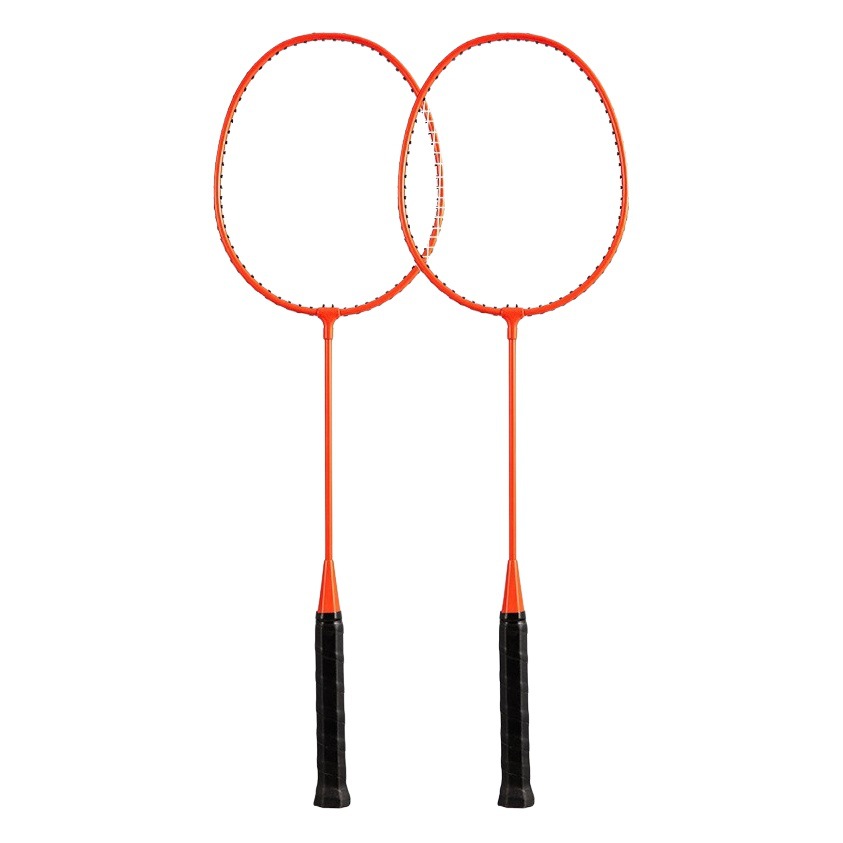 Picture of SOURCE Factory genuine goods badminton racket high elasticity adult double racket 2 rackets multi-color optional delivery