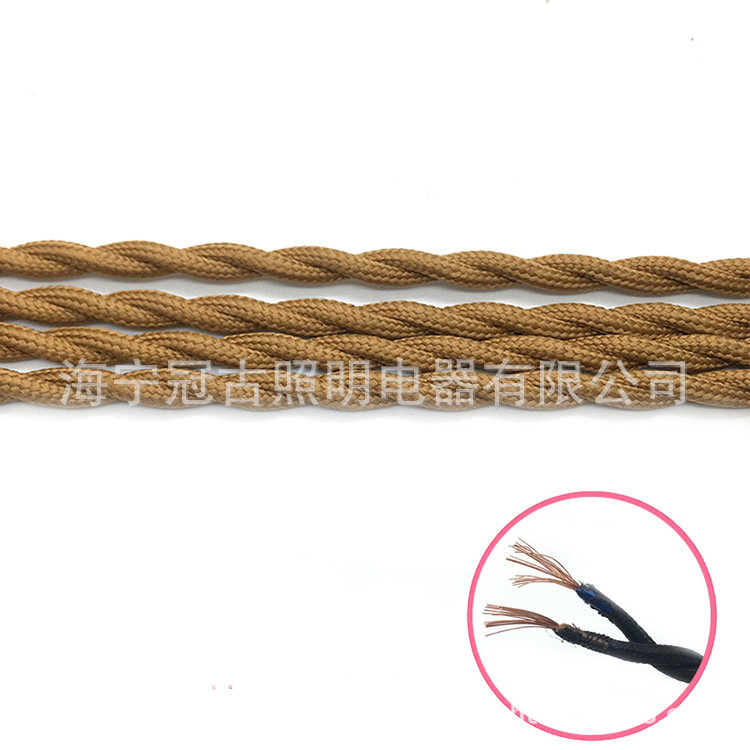 Hemp Rope Wire Braided Twine Twisted Wire Retro Wire Twist Braided Wire Retro Edison Light Wire