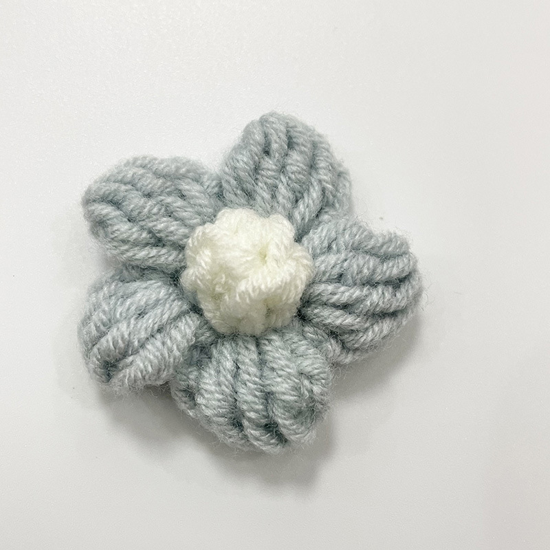 Picture of DIY Hand-Woven Wool Flowers Milk Cotton Crocheted Puff Flowers Ready-Made Clothing Accessories Accessories Manufacturer Wholesale