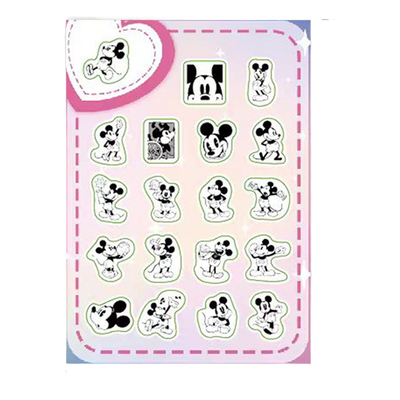 DIY creative stickers interactive entertainment Mickey Mouse scene stickers parent-child interactive game stickers