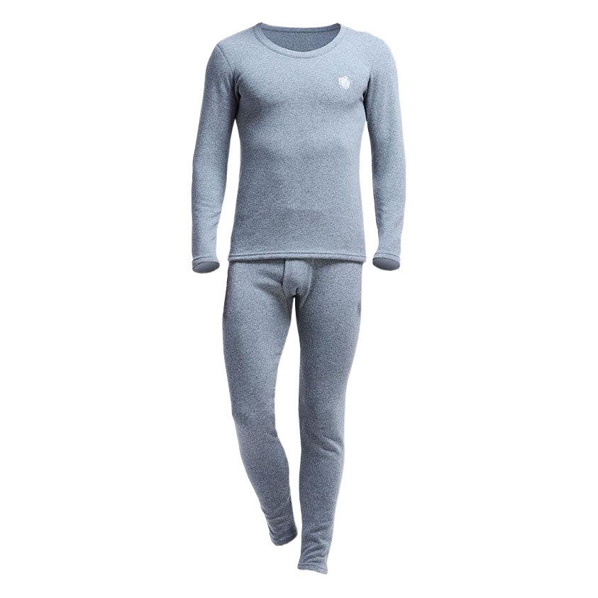 Picture of Men's Thermal Underwear suit Thickened fleece-lined Autumn and Winter Round Neck Autumn Clothes Autumn Trousers Youth Cold-proof Tight Cotton Sweater