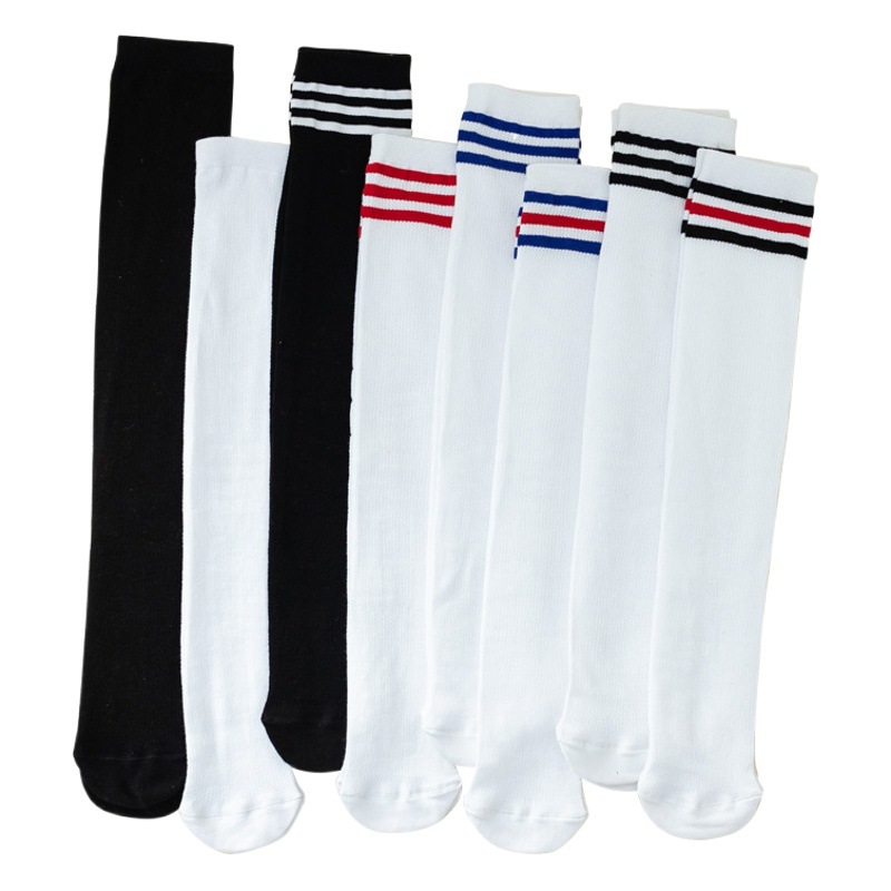 Picture of Girls' Long Stockings Summer Thin Children's Mid-tube Over-the-knee Football Socks Korean Style College Style Student Girls' Long-leg Socks